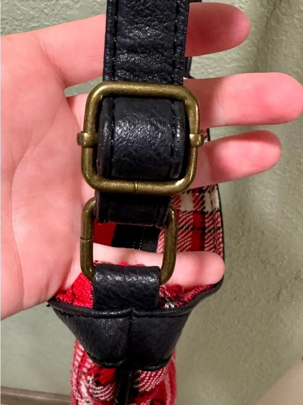 Wisconsin Badgers Plaid Crossbody Bag - Unbranded